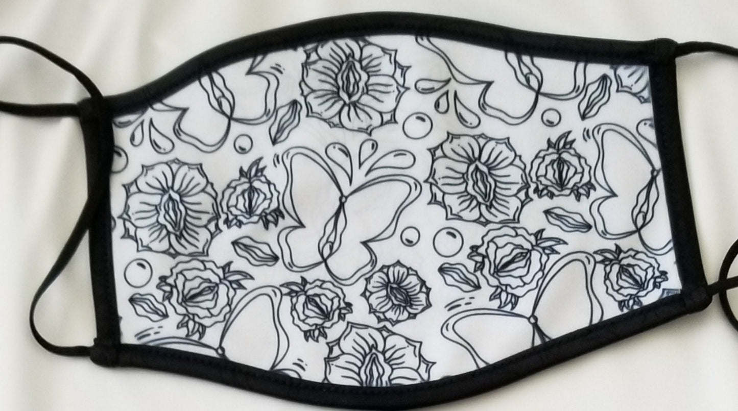 NSFW Adult Mask with Vagina pattern