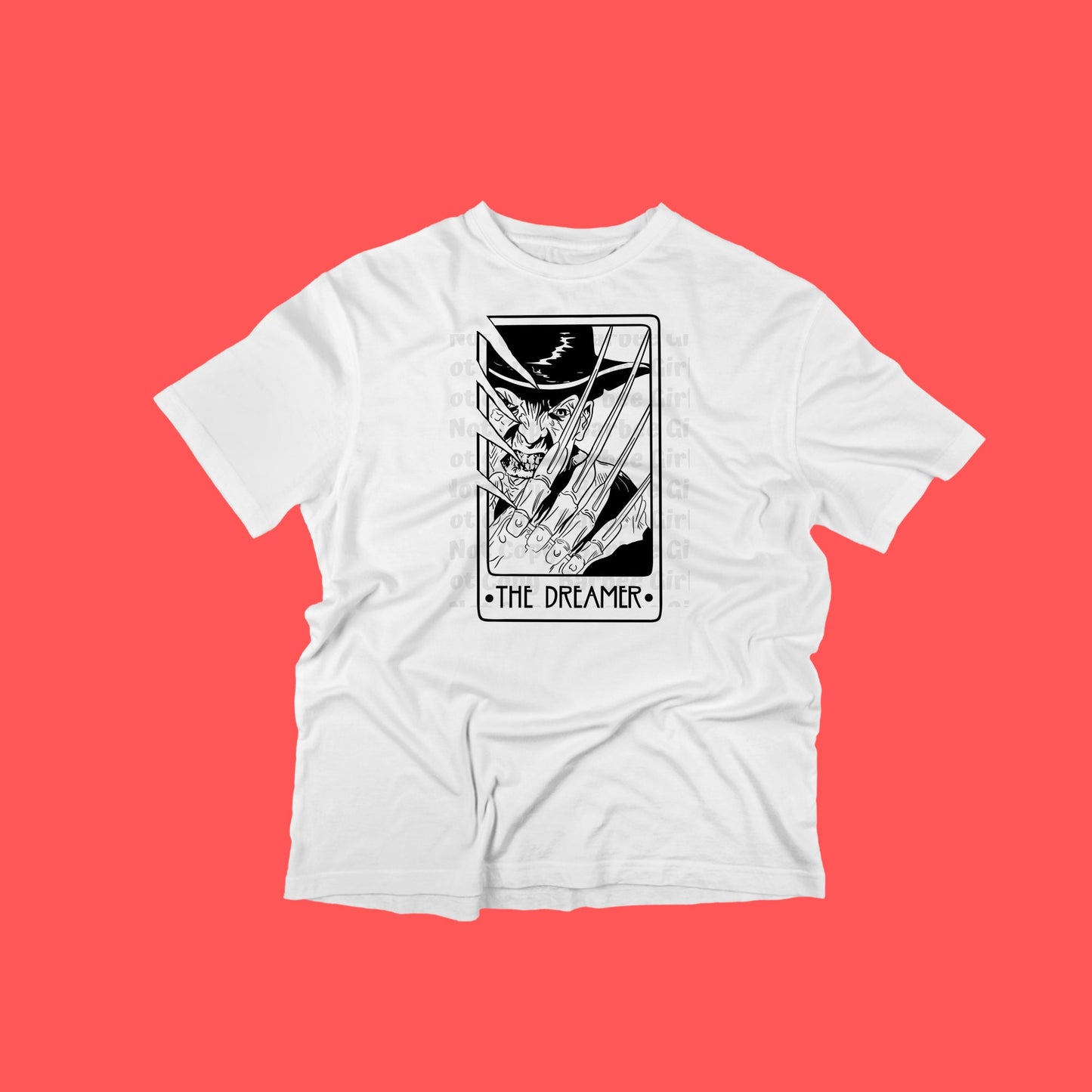 Adult T-Shirt Scary Tarot Cards