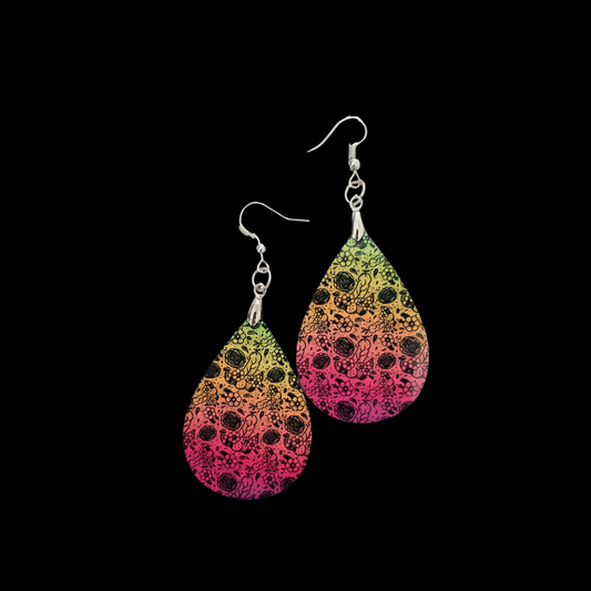 Adult Teardrop Shaped Naughty Peen and Vag Design Earrings