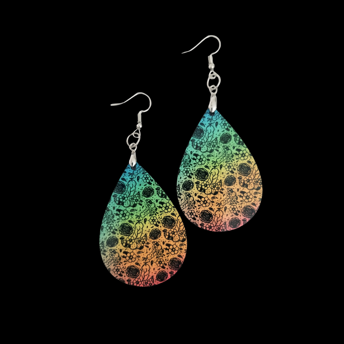 Adult Teardrop Shaped Naughty Peen and Vag Design Earrings